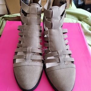 Brand new never worn strappy booties
